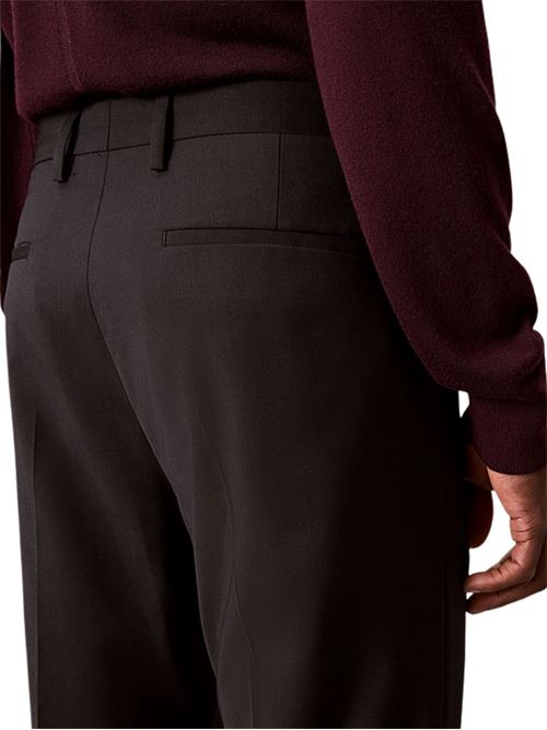 Pantalone da abito misto lana slim fit Calvin Klein | LV14LD904GUB1